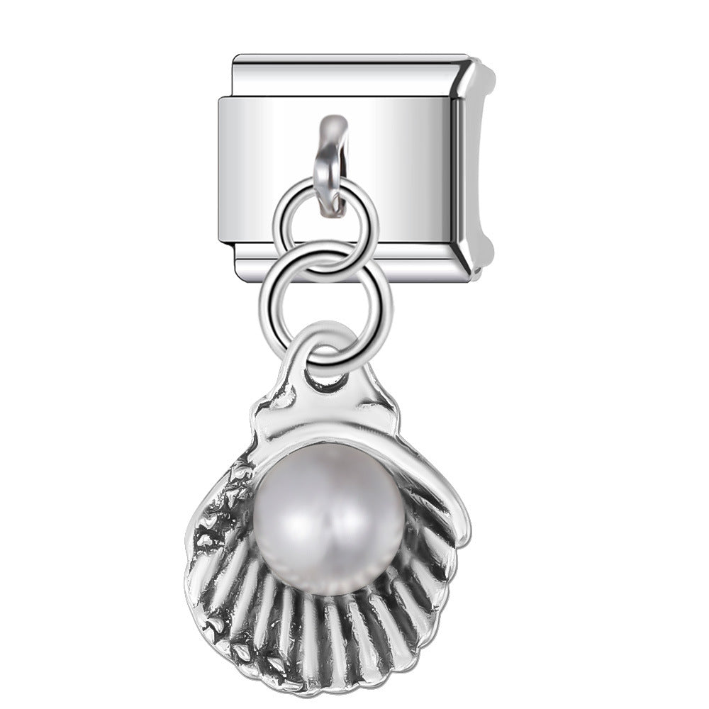 Wholesale Italian Charm Bracelet 9mm DIY Splicing Racing Statue of Liberty Stainless Steel Composable Bracelet