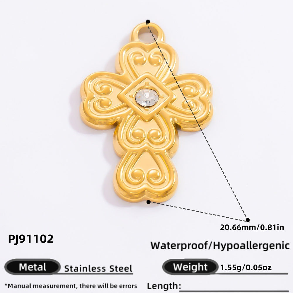 Wholesale Stainless Steel Cross Handmade  Charms