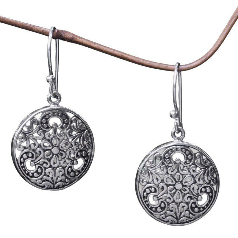 Wholesale Vintage Alloy Drop Earrings Bohemian Chic Geometric Design Fashion Accessory For Gift And Resale