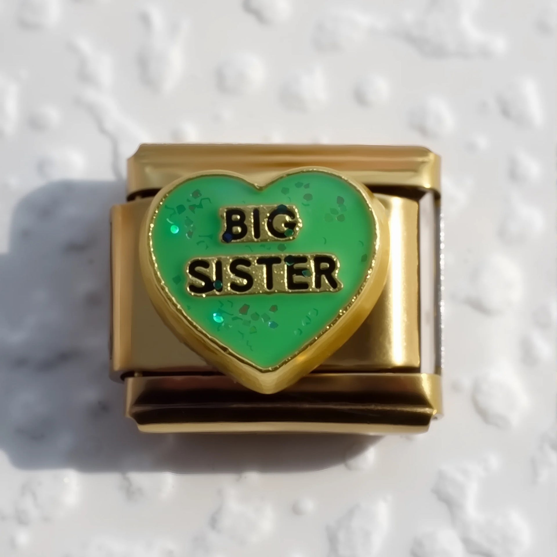 Wholesale 5pcs Italian Charm Bracelet 9mm DIY Splicing Gold Plated Heart Stainless Steel Composable Bracelet