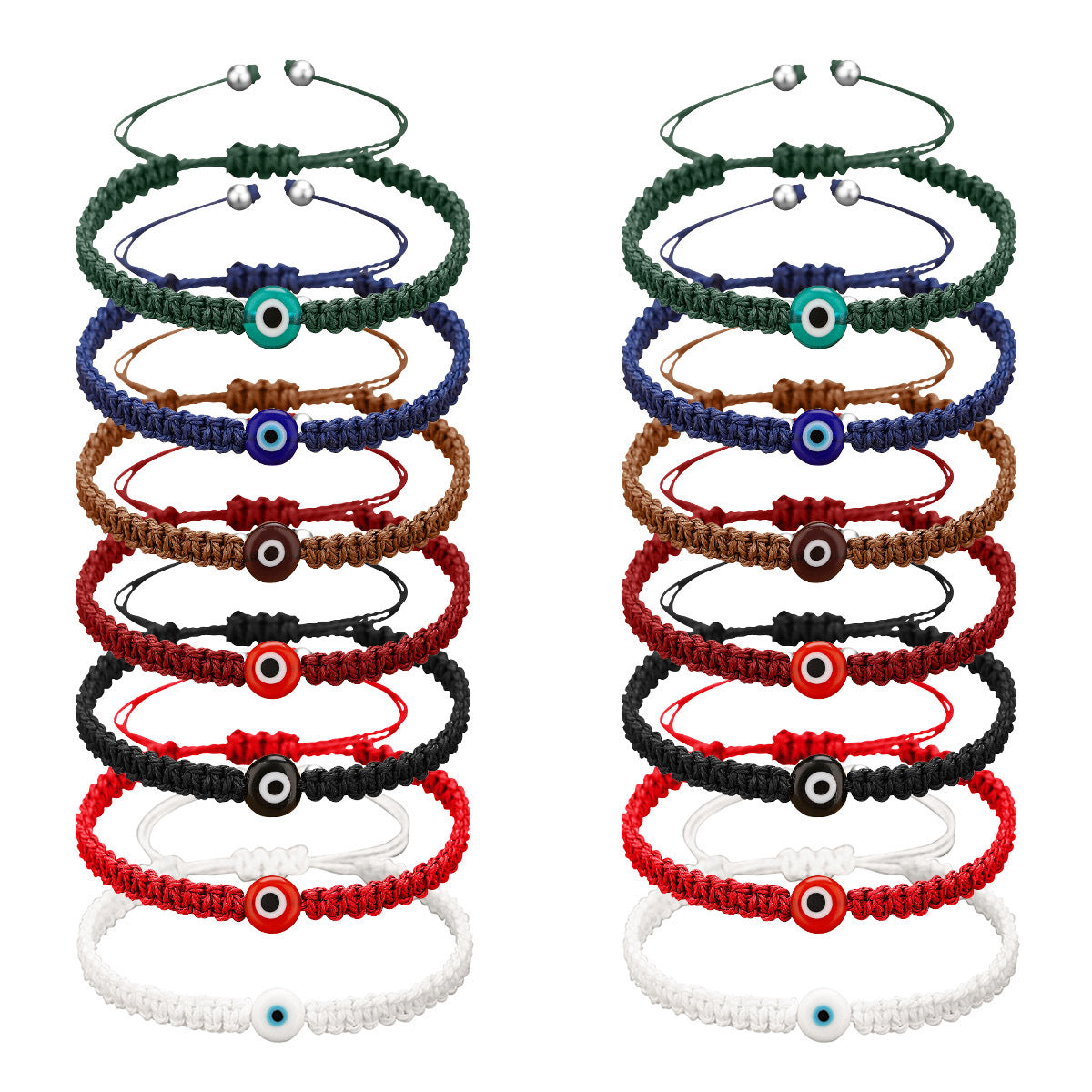 Wholesale Fashion Accessory Handmade Evil Eye Bracelet Adjustable Red Rope Unisex Glass Jewelry For Boutique Resale