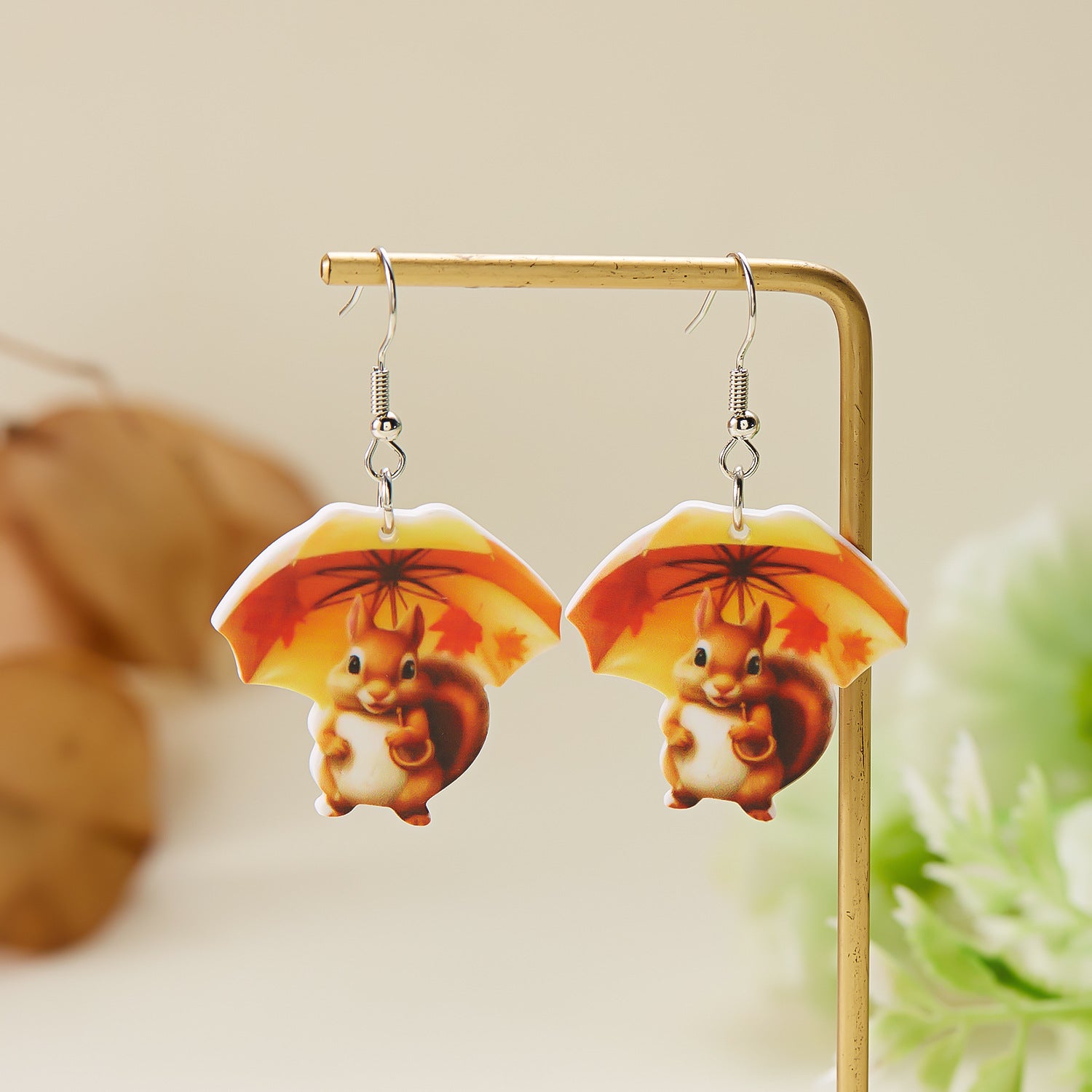Wholesale  acrylic earrings creative cute umbrella  acrylic earrings