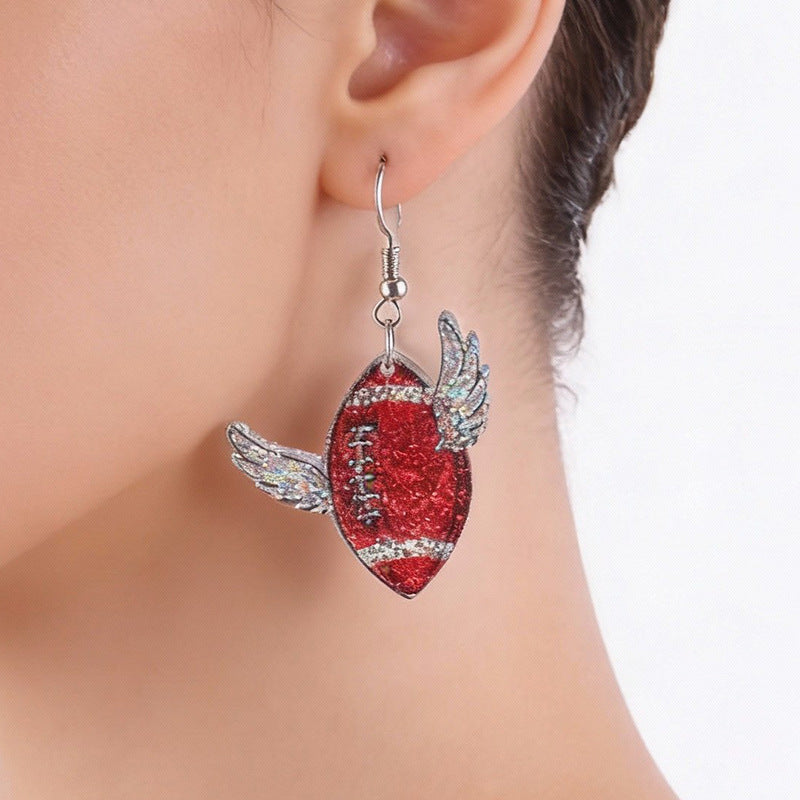 Wholesale World Cup Matches Acrylic Earrings