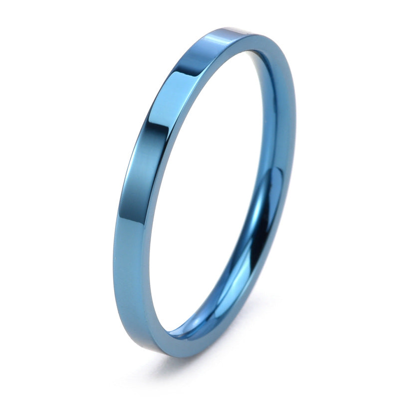 Anello liscio per coppia in acciaio inossidabile ultrafine da 2 mm all'ingrosso