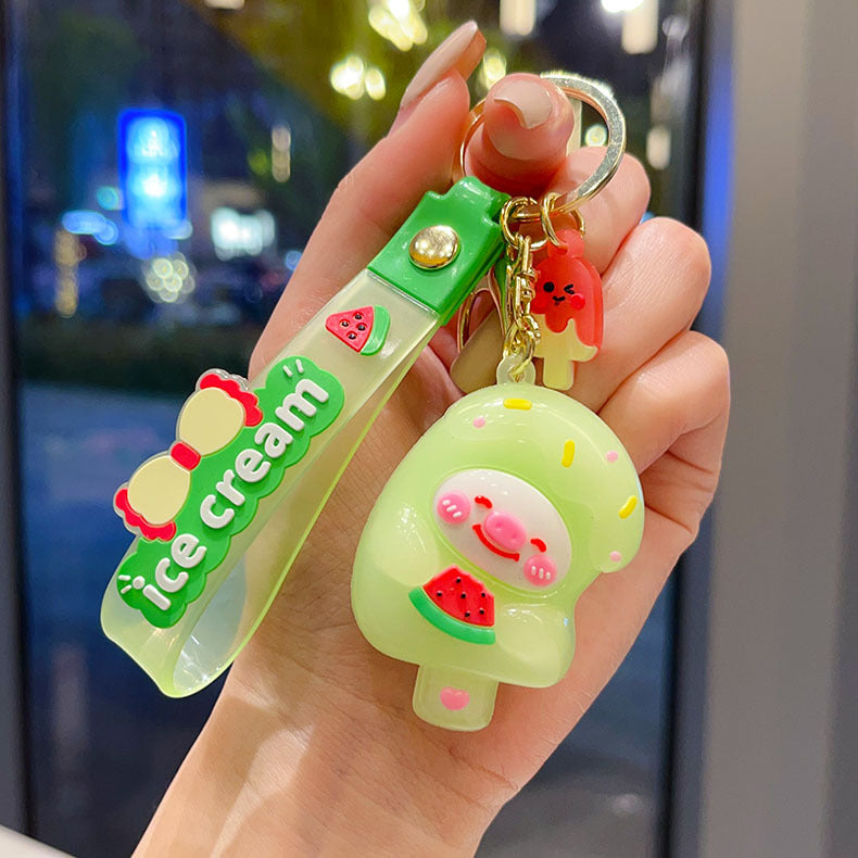 Wholesale Cute Soft Ice Cream Keychain