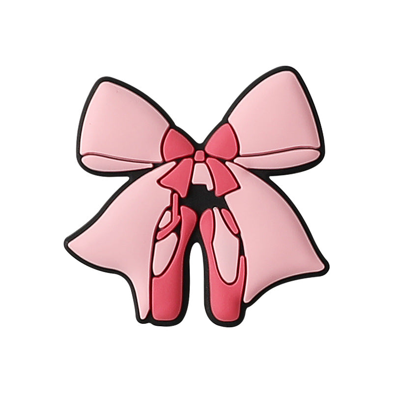 Wholesale 20pcs  pink ballet   Focal Beads DIY Bead Accessories