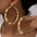 Wholesale personality women's earrings  circle bamboo earrings