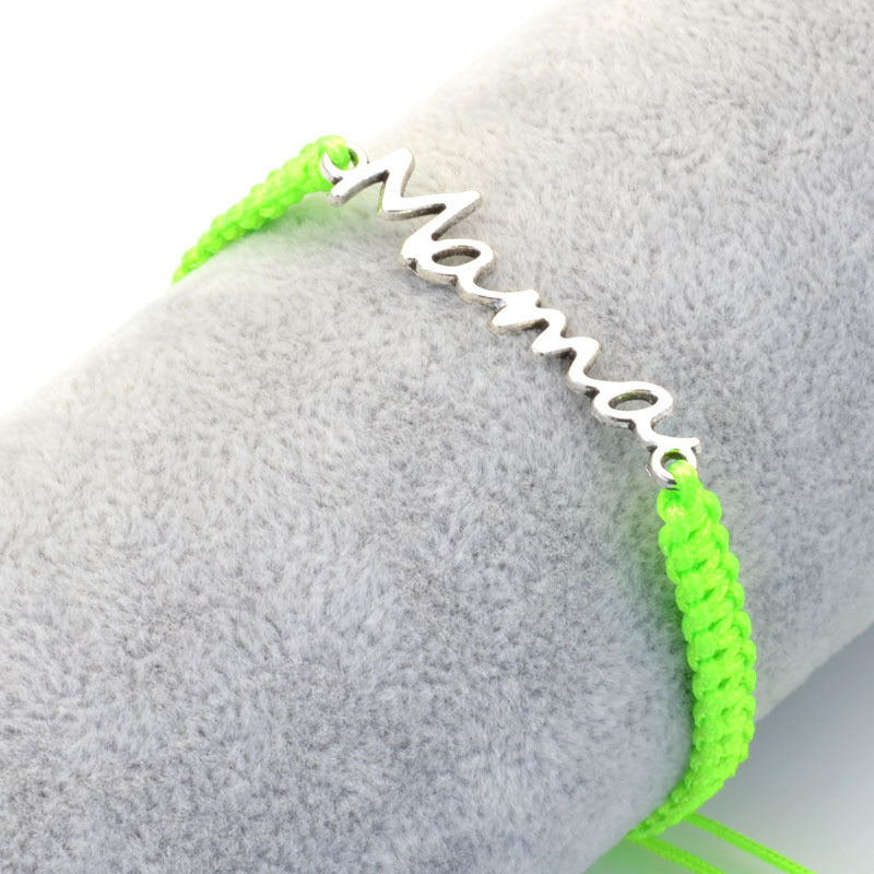 Wholesale  10pcs Mother's Day Lover Gift Jewelry Woven Bracelet