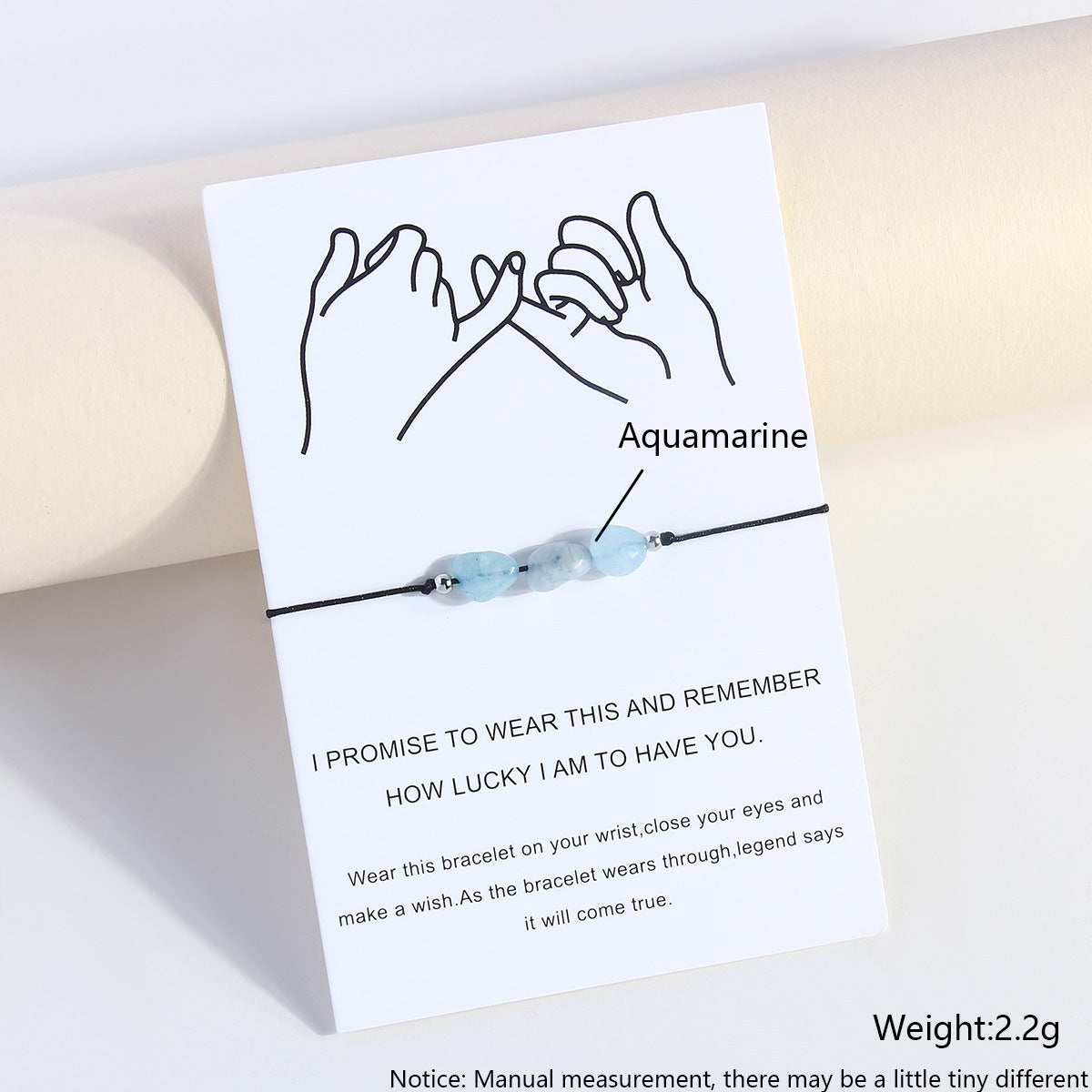 Wholesale Birthstone Bracelet Natural Stone Handwoven Adjustable Bracelet ACC-BT-HongMing006