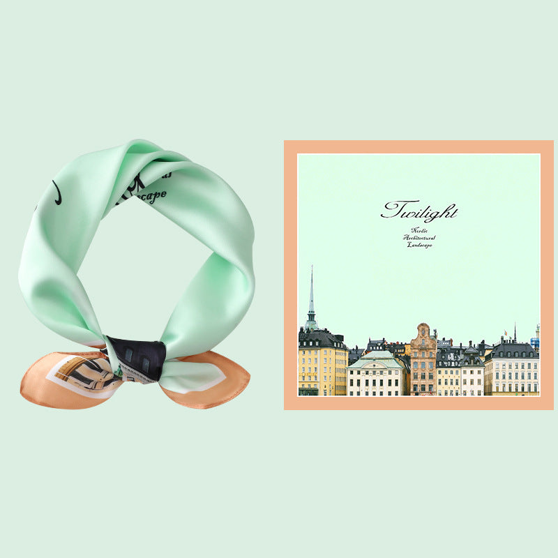 Wholesale Flight Attendant  Silk f 53* 53cm Large Square  Scarf