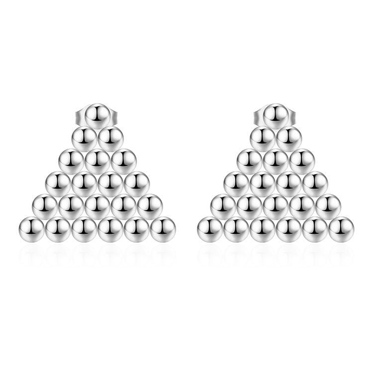 Wholesale Stainless Steel Ball Bead Earrings - Trendy Jewelry Accessory for Women