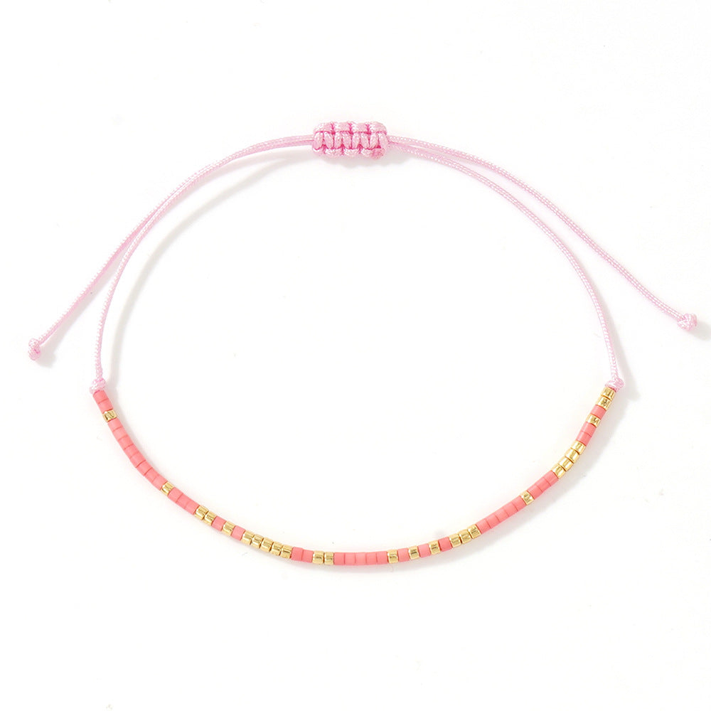 Bracelet fin Bohemian Morse Code en gros