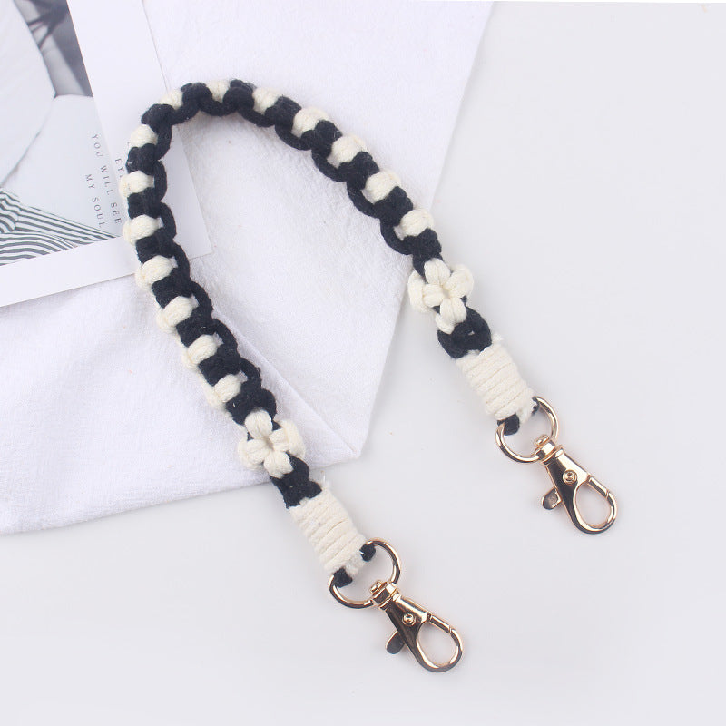 Wholesale  creative handmade woven small flower pattern cup set of cup rope cup accessories