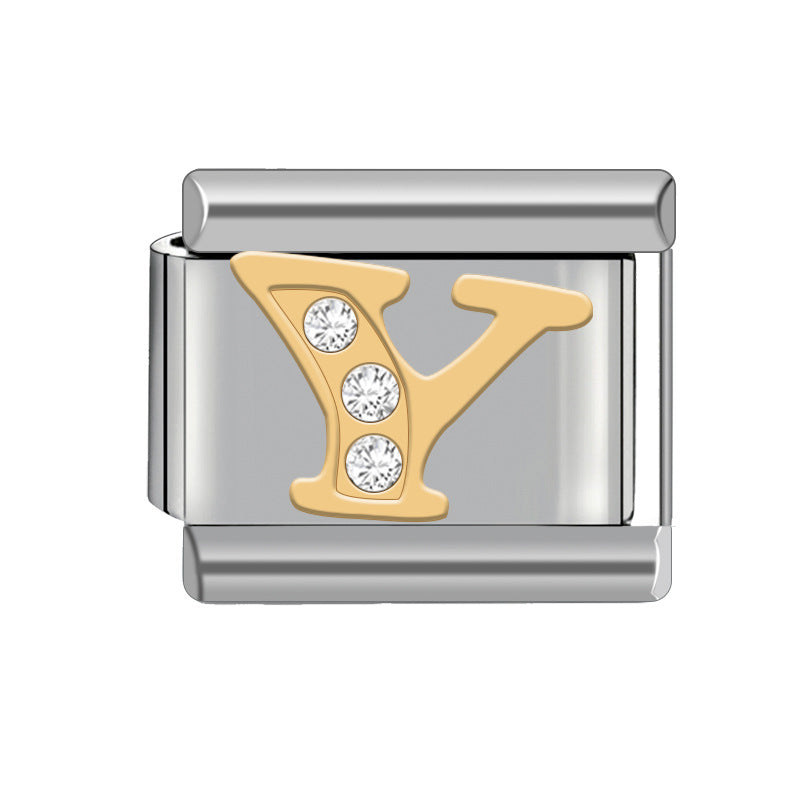 Wholesale Italian Charm Bracelet Diamond Bracelet 9mm DIY Pattern Free Stitching Detachable Composable Bracelet ACC-BT-JL009