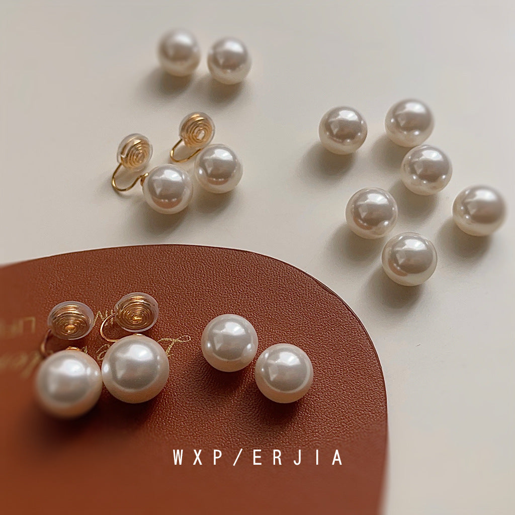 Wholesale Pearl Mosquito Incense Plate Ear Clip Plated with 18K Real Gold  Earrings