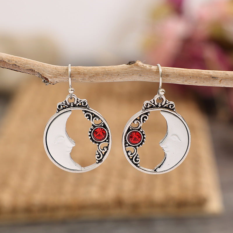 Wholesale Alloy Hollow Moon Earrings - Stylish Jewelry Accessory for Boutique Resale