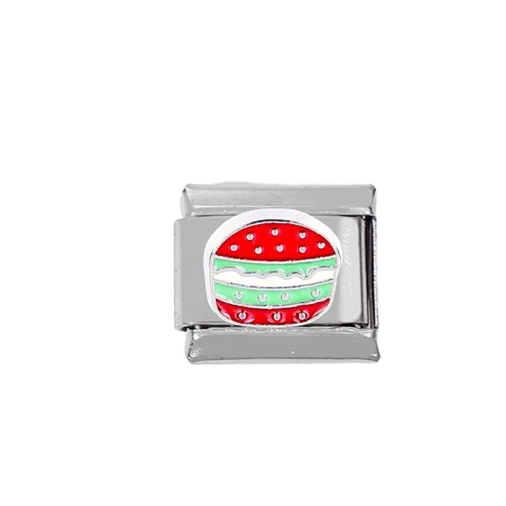 Wholesale Hamburger Coffee Stainless Steel DIY Charm Module For Bracelet Necklace Making Craft Supply