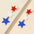 Wholesale Independence Day National Day Red, White and Blue Three-color Stars Love Glitter Acrylic  Earrings