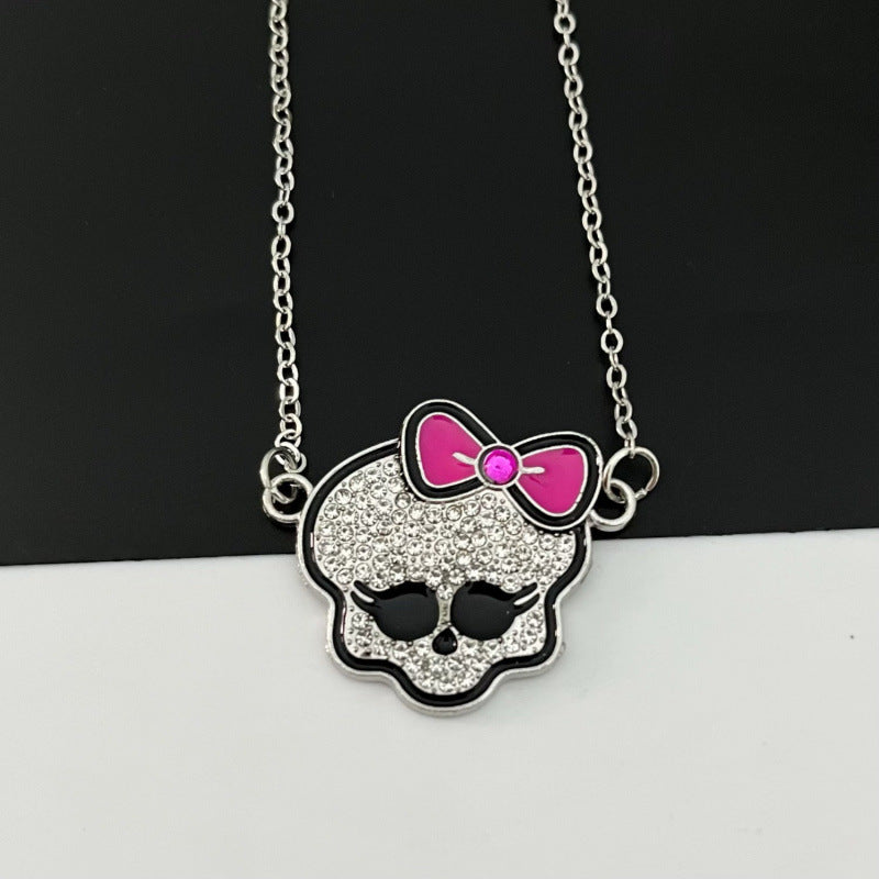 Wholesale Stylish Y2K Ghost Cartoon Pendant Necklace  Fashion Accessory For Resale
