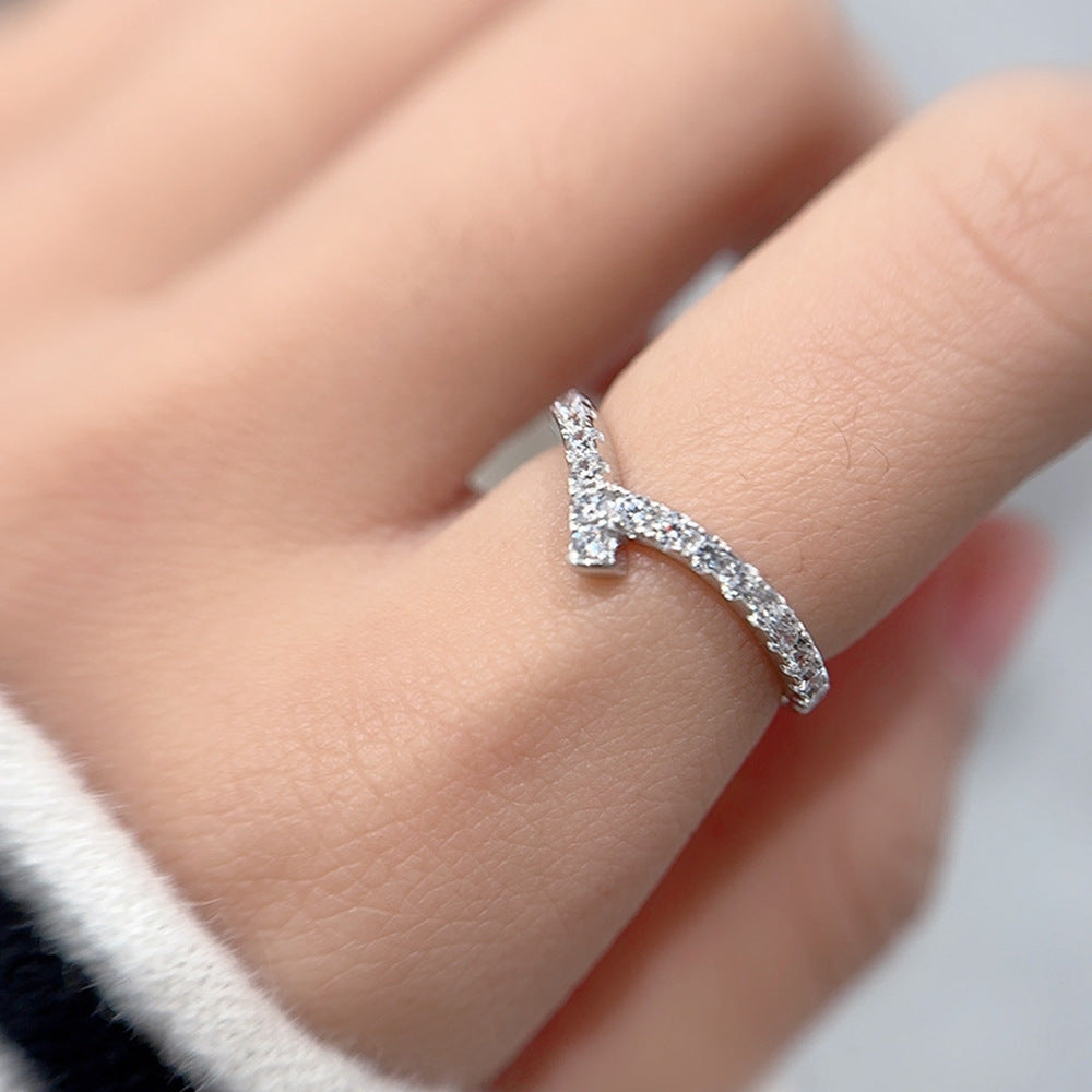 Wholesale S925 Silver Stacking Rings Zircon Rings