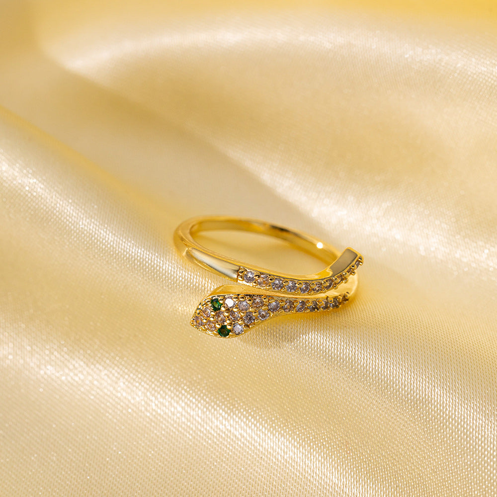 Wholesale Non-fading Open Adjustable Ring ACC-RS-QiYun001