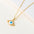 Wholesale  Bohemian Hollow Color Zircon Devil's Eye Necklace