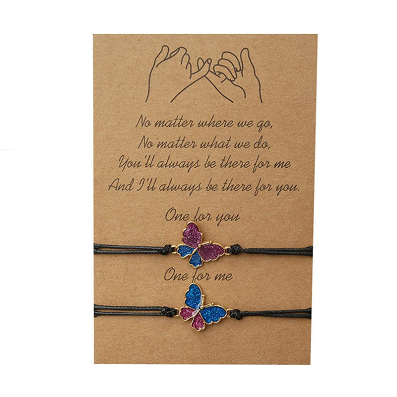 Wholesale  Alloy Sunflower  Woven Card Bracelet