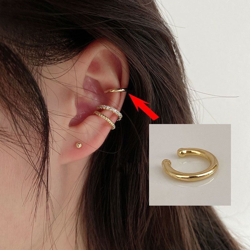 Wholesale Fashion Retro Ear Cuff Simple Semicircle Design Everyday Jewelry Accessory