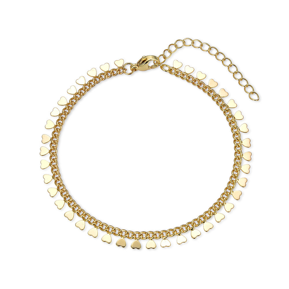 Wholesale  Five-Pointed Star Cross Peach Heart Bracelet