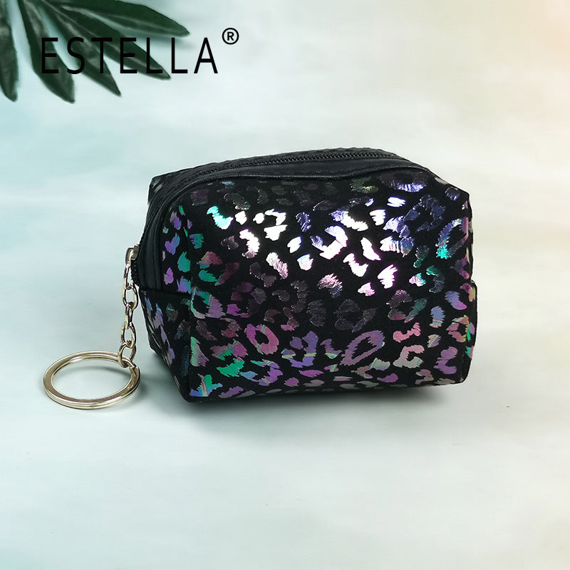 Wholesale Hot Stamping Leopard Print Coin Purse Keychain Keychain Wallet ACC-KC-YouMei007