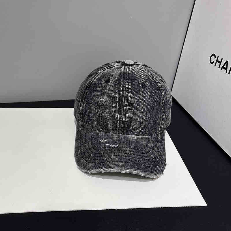 Wholesale Washed denim C letter baseball cap hat