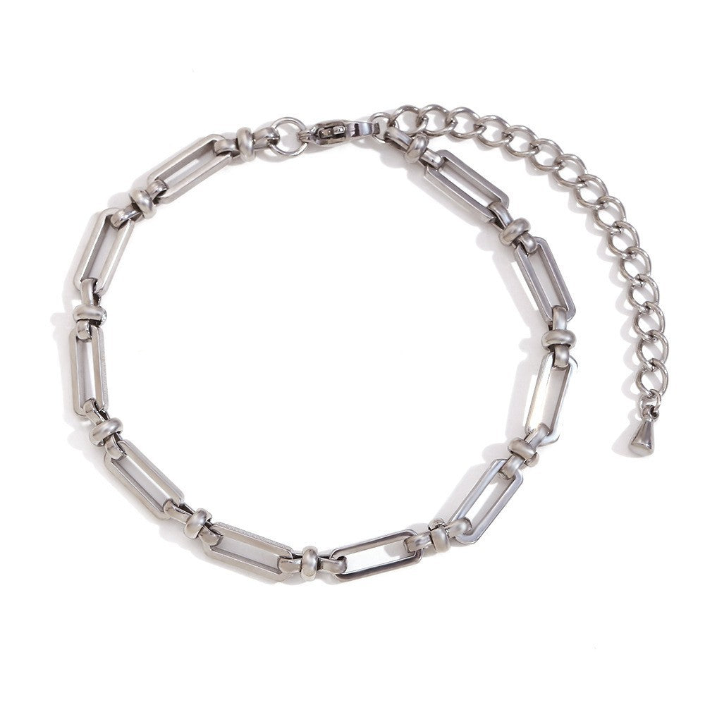 Wholesale Fashion Geometric Rhinestone Stainless Steel Bracelet For Women DIY Jewelry Accessory Travel Souvenir And Gift
