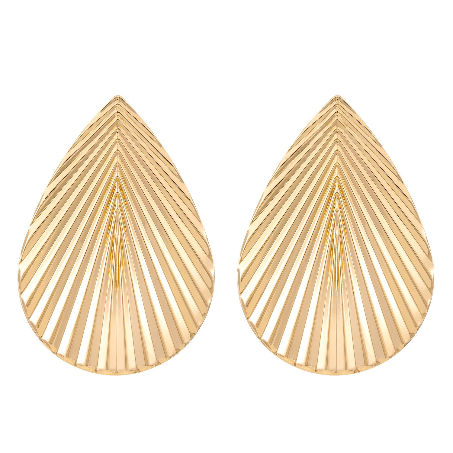 Wholesale Chic Textured Leaf Earrings For Women Irregular Statement Leaf Design Electroplated Iron Jewelry Accessory Boutique Resale Gift