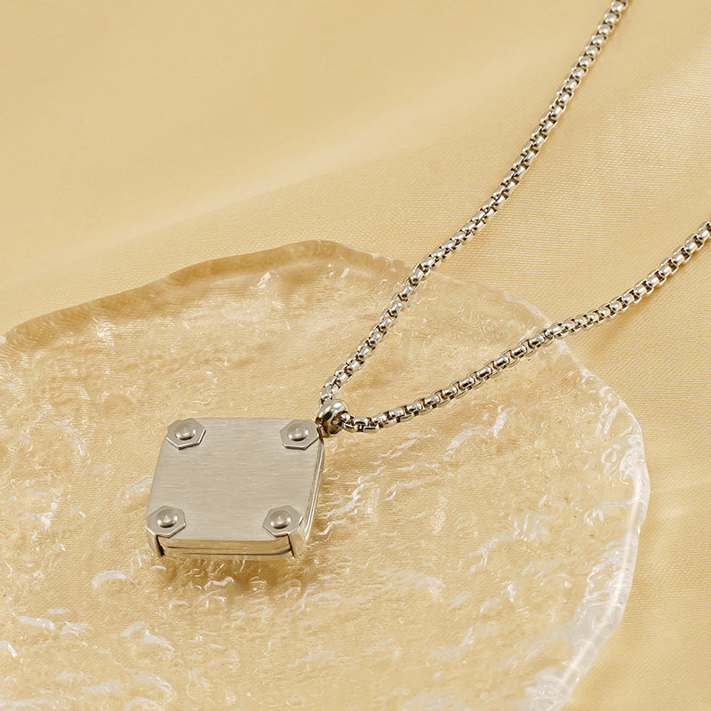 Wholesale Titanium Steel Anchor Necklace for Men ACC-NE-ZhongYao007