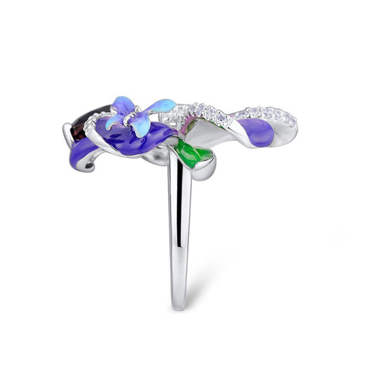 Wholesale  butterfly flower ring