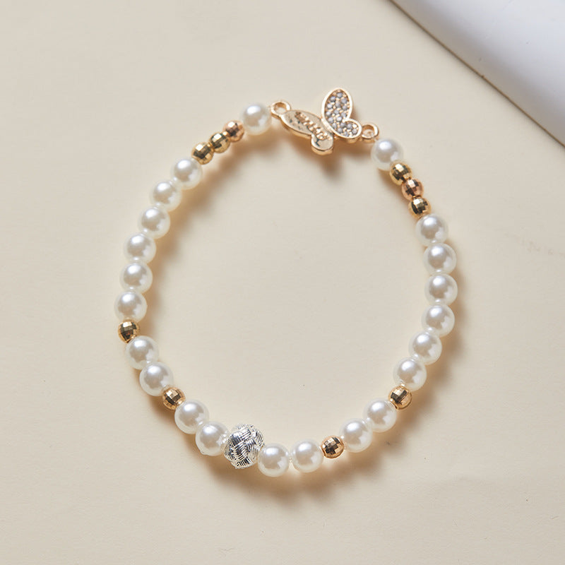 Wholesale  diamond bracelet pearl beaded suit