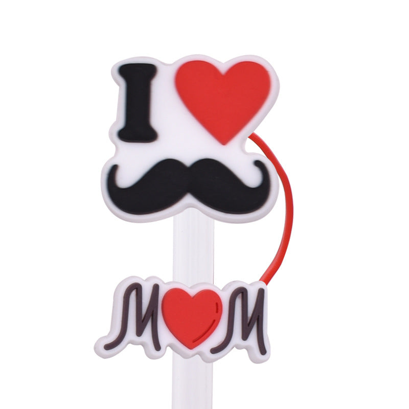 Wholesale Random 100pcs Super Parent Series PVC Soft Straw Tube Cap