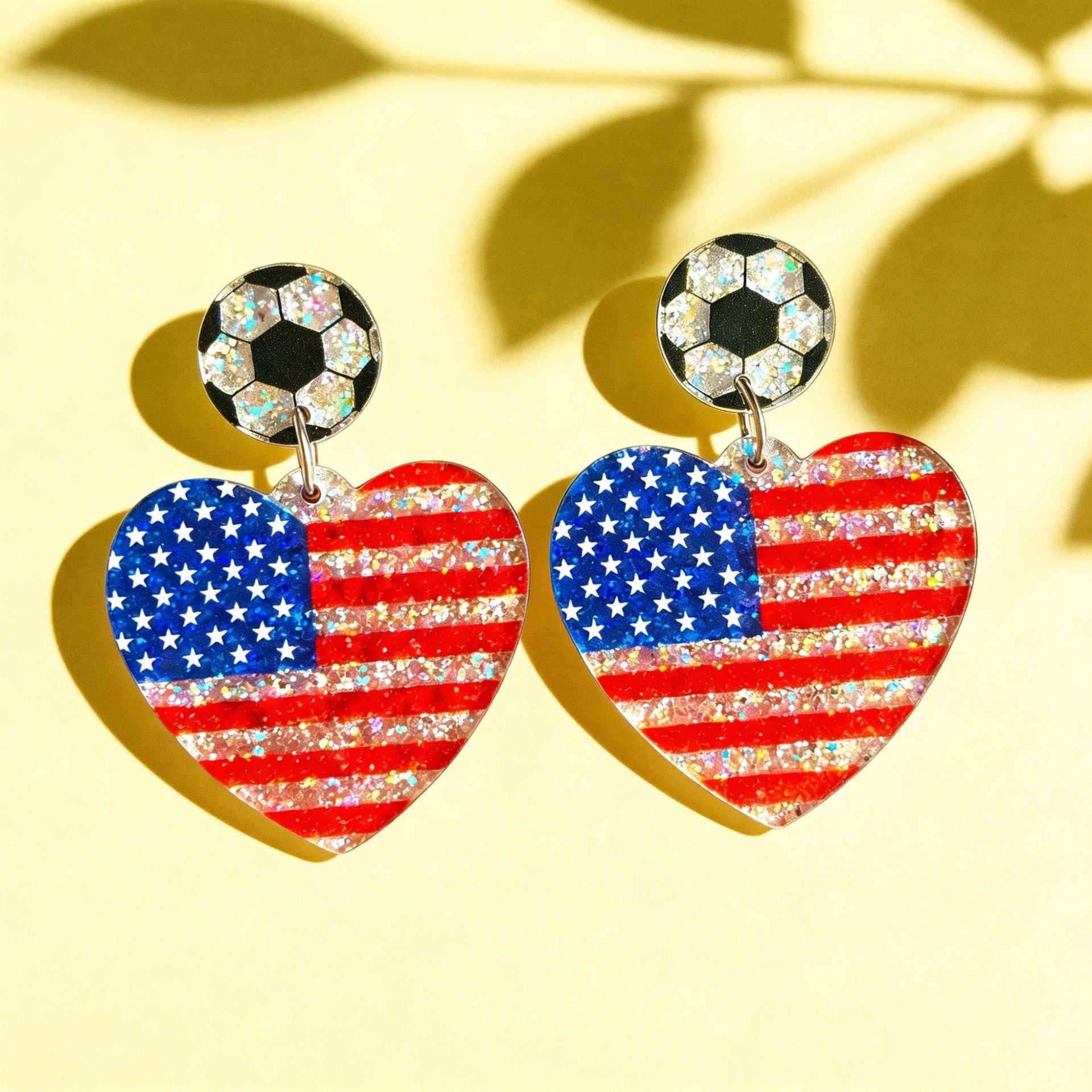 Wholesale US Canada Mexico World Cup Asian Football Champion Earrings