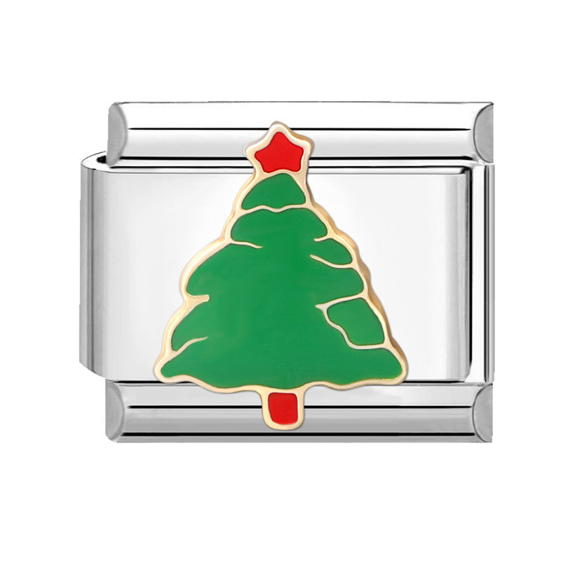 Wholesale Italian Module Creative Stylish Free DIY Cartoon Fashion Christmas Bracelet