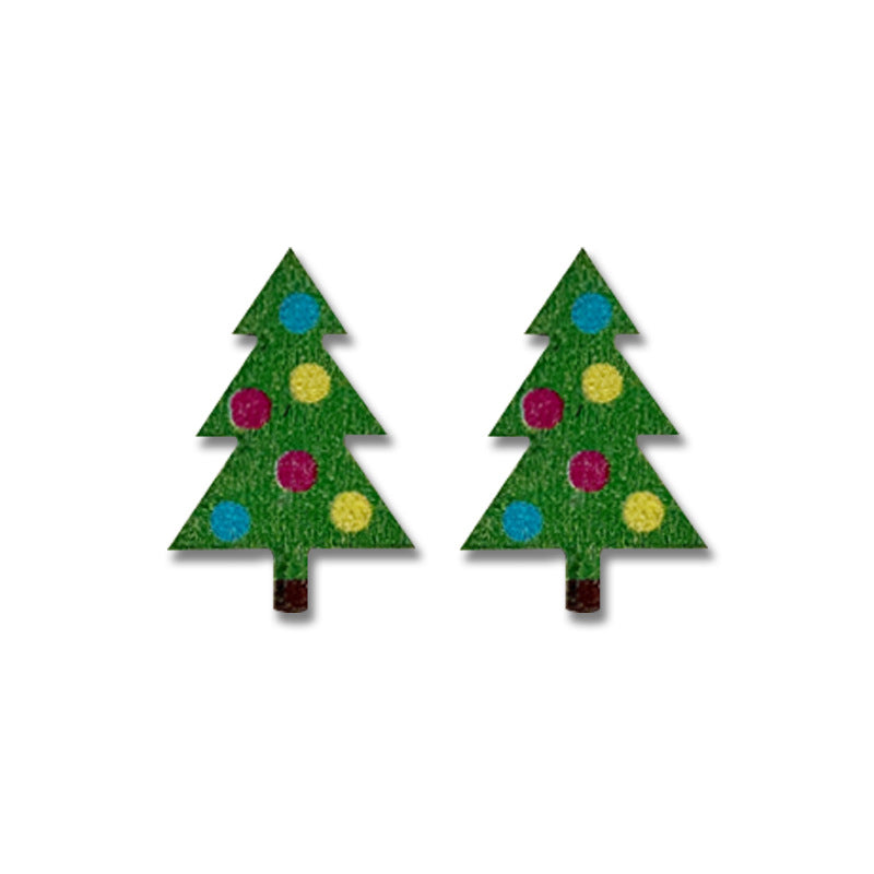 Wholesale  Christmas Wooden Earrings