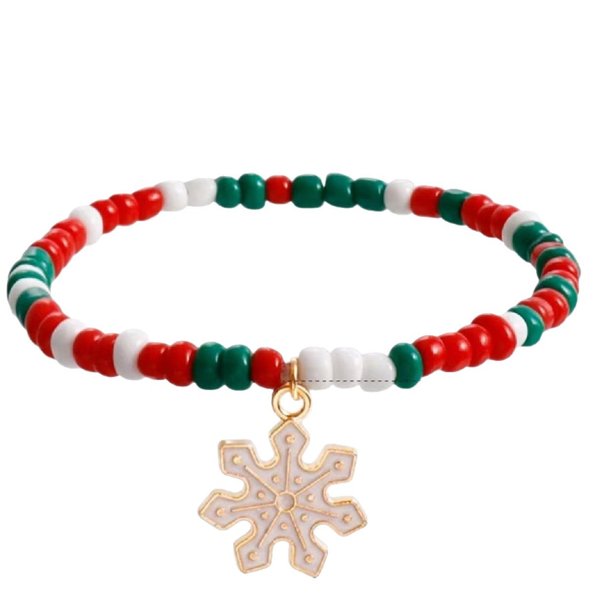 Wholesale Christmas polymer clay and alloy beads bracelet