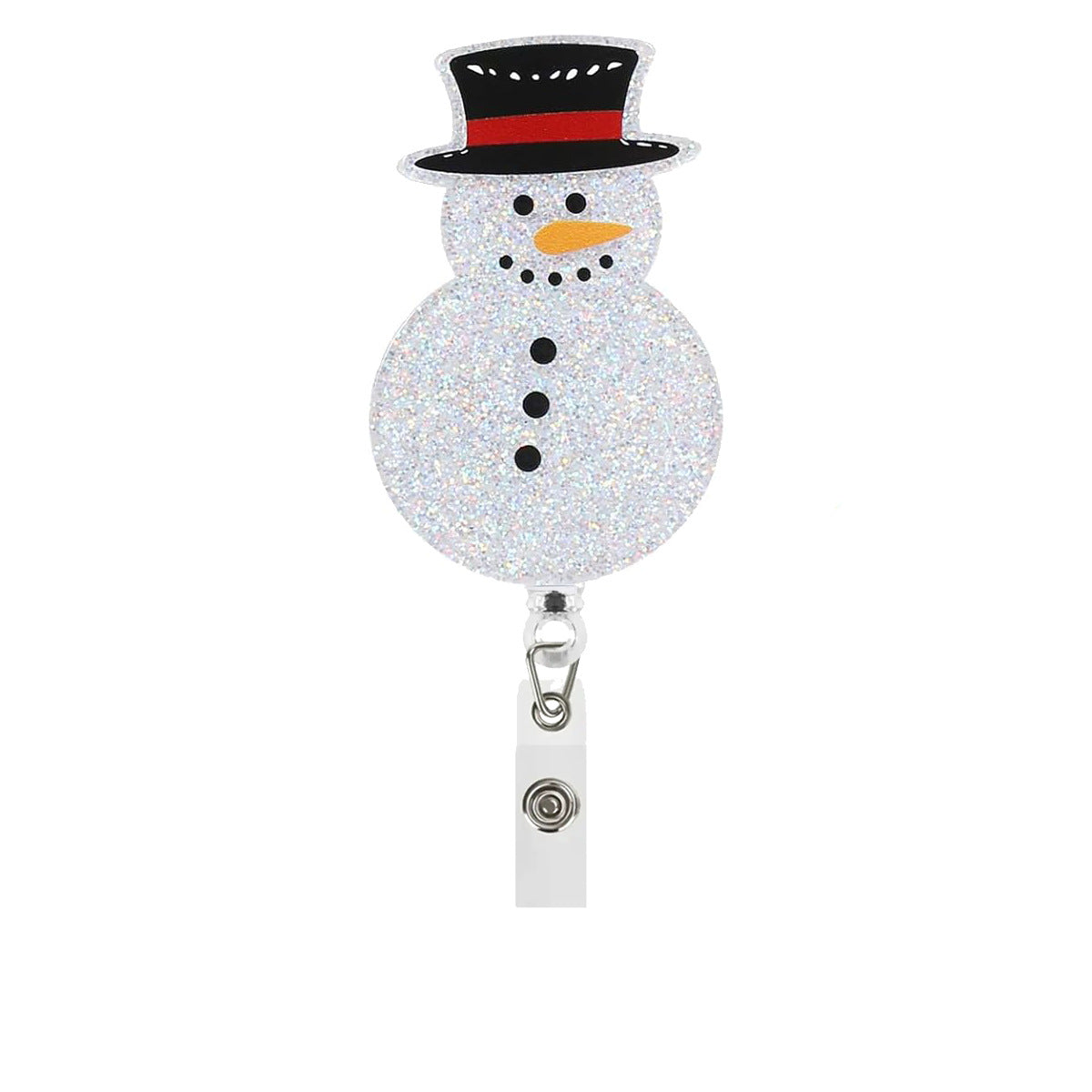 Wholesale Easy-open retractable acrylic Christmas   Badge Reels