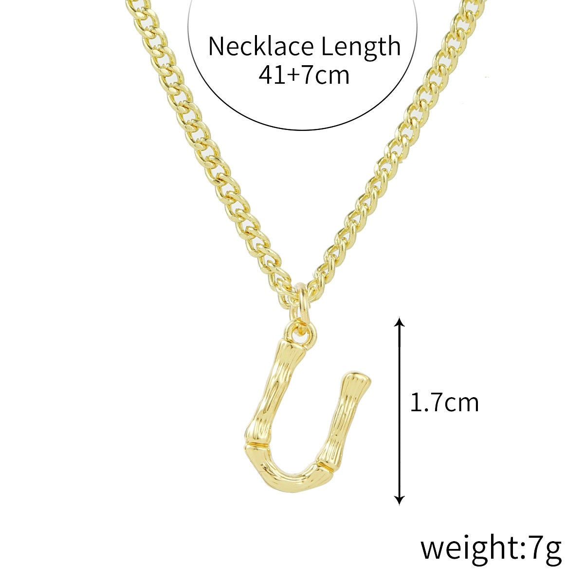 Wholesale  Love Letter Necklace 26 English  Zinc Alloy Necklaces