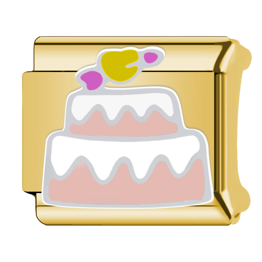 Wholesale Italian Charm Bracelet 9mm DIY  Fruit Cherry Creative Stainless Steel Composable Bracelet