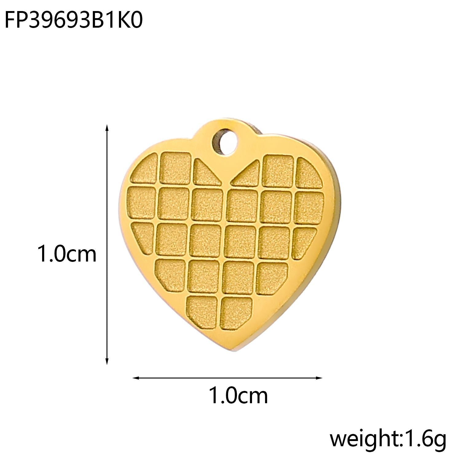 Wholesale Glossy heart five-pointed star stainless steel DIY pendant