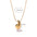 Wholesale stainless steel plated 18 gold necklace