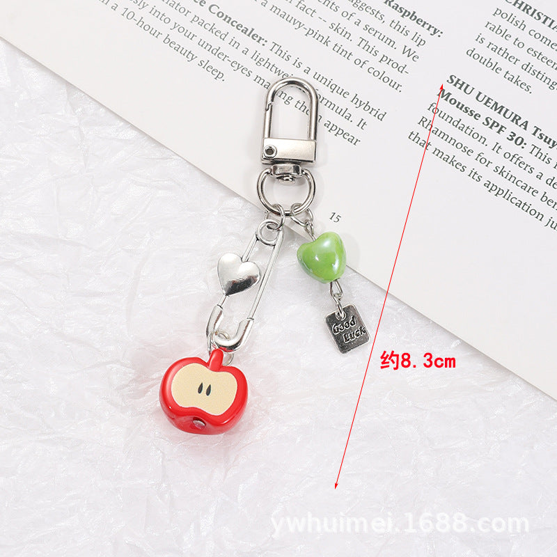 Wholesale Red Apple Keychain