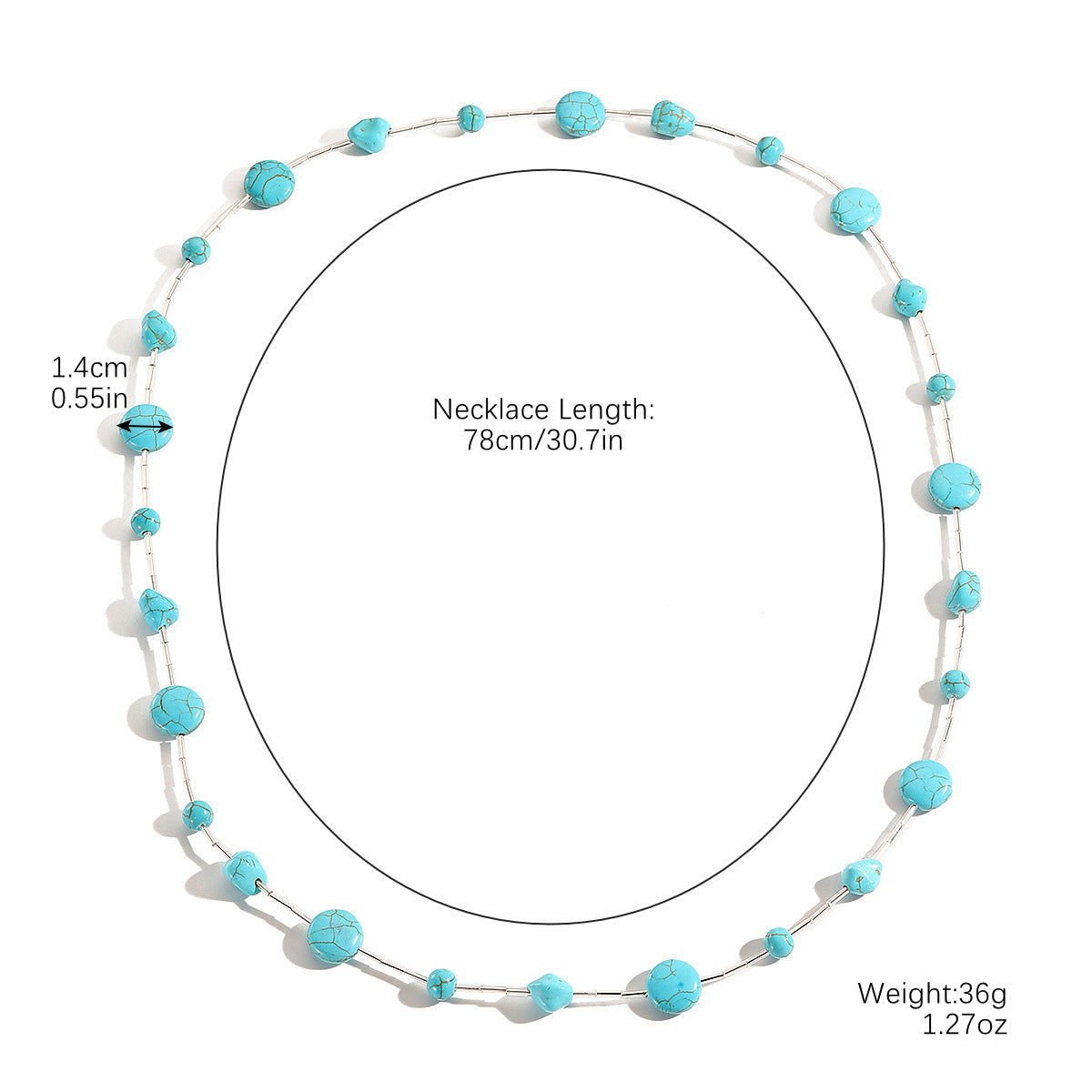 Wholesale Long simple fashion light necklace