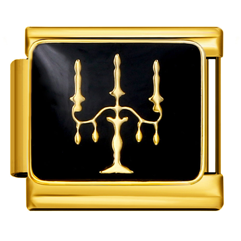 Wholesale Italian Charm Bracelet 9mm DIY Splicing Cute Creative Stainless Steel Composable Bracelet