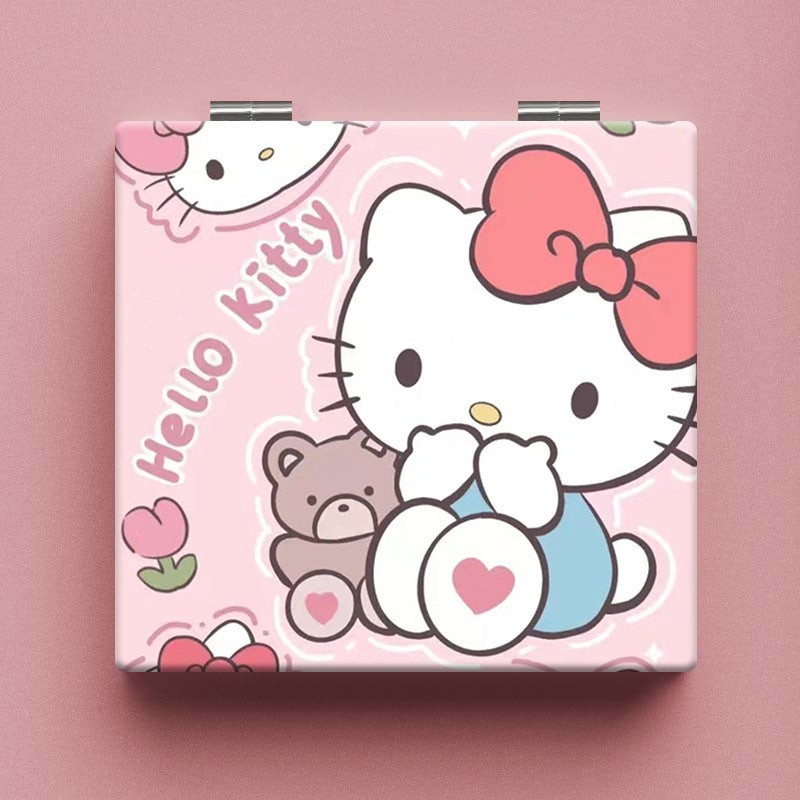 Wholesale Cartoon Cute Makeup Mirror Portable Folding Mirror ACCVIP-MR-Haic001